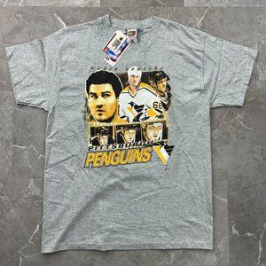 Vintage Pittsburgh Penguins Graphic Tee Mens XL Dead Stock Mario Lemieux